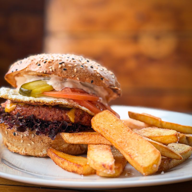 Veggie Burger & bramborový chips